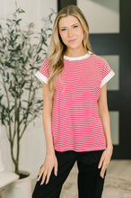 Load image into Gallery viewer, I Wouldn't Mind Short Sleeve Top in Ruby
