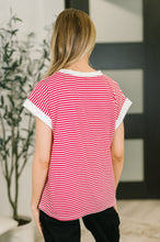 Load image into Gallery viewer, I Wouldn't Mind Short Sleeve Top in Ruby
