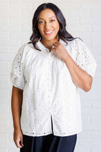 Load image into Gallery viewer, I&#39;ll Let You Know Eyelet Lace Blouse
