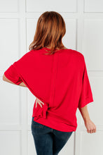 Load image into Gallery viewer, I&#39;ll Never Forget Ribbed Dolman Sleeve Top in Red
