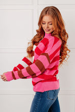 Load image into Gallery viewer, In Your Lane Color Blocked Stripe Sweater
