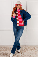 Load image into Gallery viewer, In Your Lane Color Blocked Stripe Sweater
