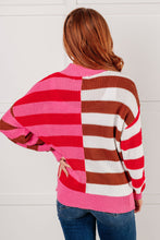 Load image into Gallery viewer, In Your Lane Color Blocked Stripe Sweater
