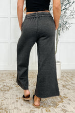 Load image into Gallery viewer, In or Out Wide Leg Cropped Pants Ash Black
