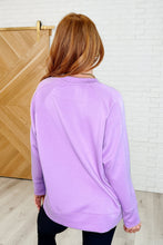 Load image into Gallery viewer, It&#39;s The Little Things Relaxed Scuba Pullover in Lavender
