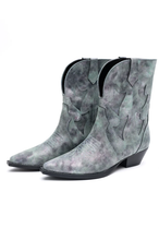 Load image into Gallery viewer, Jersey Metallic Boot in Blue
