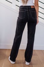 Load image into Gallery viewer, Joan High Rise Control Top Straight Jeans in Washed Black
