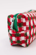 Load image into Gallery viewer, Jolly Holiday Textured Woven Zip Bag
