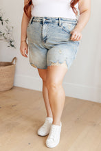 Load image into Gallery viewer, Cindy High Rise Mineral Wash Distressed Boyfriend Shorts
