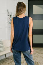 Load image into Gallery viewer, Just Give In Ribbed Knit Tank in Navy
