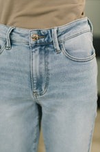 Load image into Gallery viewer, Martha Mid Rise Kick Flare w Raw Hem
