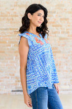 Load image into Gallery viewer, Keep Me Coming V-Neck Top in Ivory Royal
