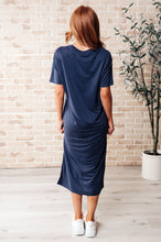 Load image into Gallery viewer, Keeping It Chill Drop Shoulder Maxi Dress in Dark Night
