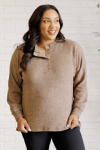 Load image into Gallery viewer, Keeping it Real Brushed Melange Hacci Long Sleeve Tee in Mocha
