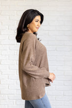 Load image into Gallery viewer, Keeping it Real Brushed Melange Hacci Long Sleeve Tee in Mocha
