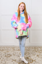 Load image into Gallery viewer, Kids Oversized Hoodie Blanket in Rainbow
