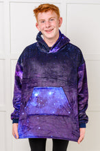 Load image into Gallery viewer, Kids Oversized Hoodie Blanket in Starry Sky
