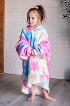 Load image into Gallery viewer, Kids Oversized Hoodie Blanket in Rainbow
