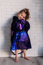 Load image into Gallery viewer, Kids Oversized Hoodie Blanket in Starry Sky
