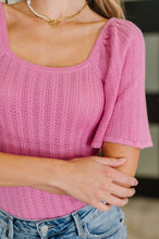 Load image into Gallery viewer, PREORDER: Kimono Sleeve Knit Blouse in Fuchsia

