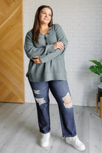 Load image into Gallery viewer, Lakeside View Drop Shoulder Sweater in Sage
