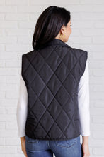 Load image into Gallery viewer, Layering Queen Quilted Puffer Vest in Black
