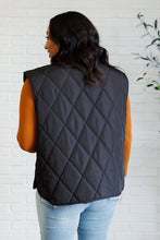 Load image into Gallery viewer, Layering Queen Quilted Puffer Vest in Black
