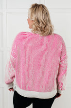 Load image into Gallery viewer, Least High Maintenance Contrast Trim Sweater in Pink
