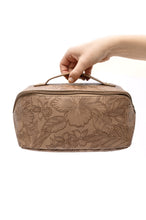 Load image into Gallery viewer, Life In Luxury Large Capacity Cosmetic Bag in Cream
