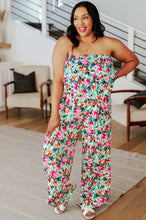 Load image into Gallery viewer, Life of the Party Floral Jumpsuit in Green
