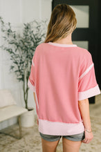 Load image into Gallery viewer, Like Two Old Friends Exposed Seam Top in Pink
