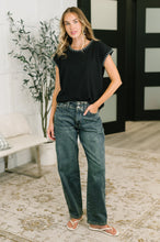 Load image into Gallery viewer, Little Details Trim Detail Top in Black
