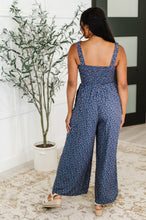 Load image into Gallery viewer, Live Your Best Life Floral Jumpsuit in Blue Floral
