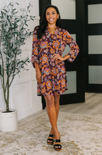 Load image into Gallery viewer, Lizzy Long Sleeve Dress in Chocolate Floral
