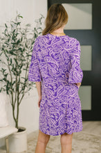 Load image into Gallery viewer, Lizzy Sunday Dress in Purple Paisley- 3/3/2026 NEW

