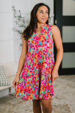 Load image into Gallery viewer, Lizzy Three Tier Tank Dress in Morning Glory
