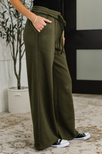 Load image into Gallery viewer, Lounge Line Wide Leg Sweats in Dark Olive
