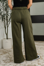 Load image into Gallery viewer, Lounge Line Wide Leg Sweats in Dark Olive
