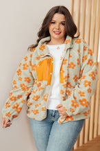 Load image into Gallery viewer, Love It Don't Leave It Floral Fleece Jacket
