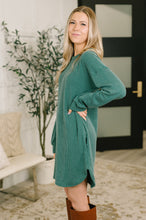 Load image into Gallery viewer, Love to Love You Textured Knit Dress in Hunter Green
