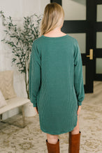 Load image into Gallery viewer, Love to Love You Textured Knit Dress in Hunter Green
