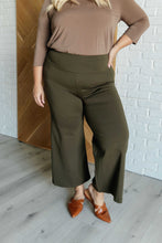 Load image into Gallery viewer, Magic Wide Leg Crop Pants in Olive
