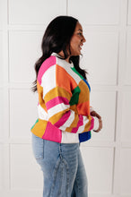 Load image into Gallery viewer, Manifesting Moment Checkered Color Block Sweater
