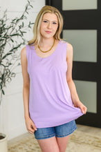 Load image into Gallery viewer, Mellow Muse Relaxed Knit Tank in Lilac
