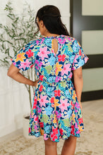 Load image into Gallery viewer, Miss Behave Bubble Sleeve Dress in Navy
