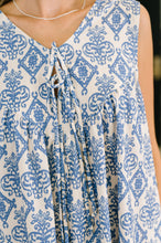 Load image into Gallery viewer, Miss Mischief V-Neck Romper in Blue
