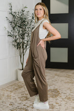 Load image into Gallery viewer, Mood Match Relaxed Spaghetti Strap Jumpsuit in Mocha

