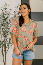 Load image into Gallery viewer, More Than Butterflies Floral V-Neck Top
