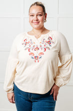 Load image into Gallery viewer, More Than You Would Think Embroidered Blouse
