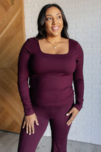 Load image into Gallery viewer, Never Imitated Long Sleeve Top in Cassis
